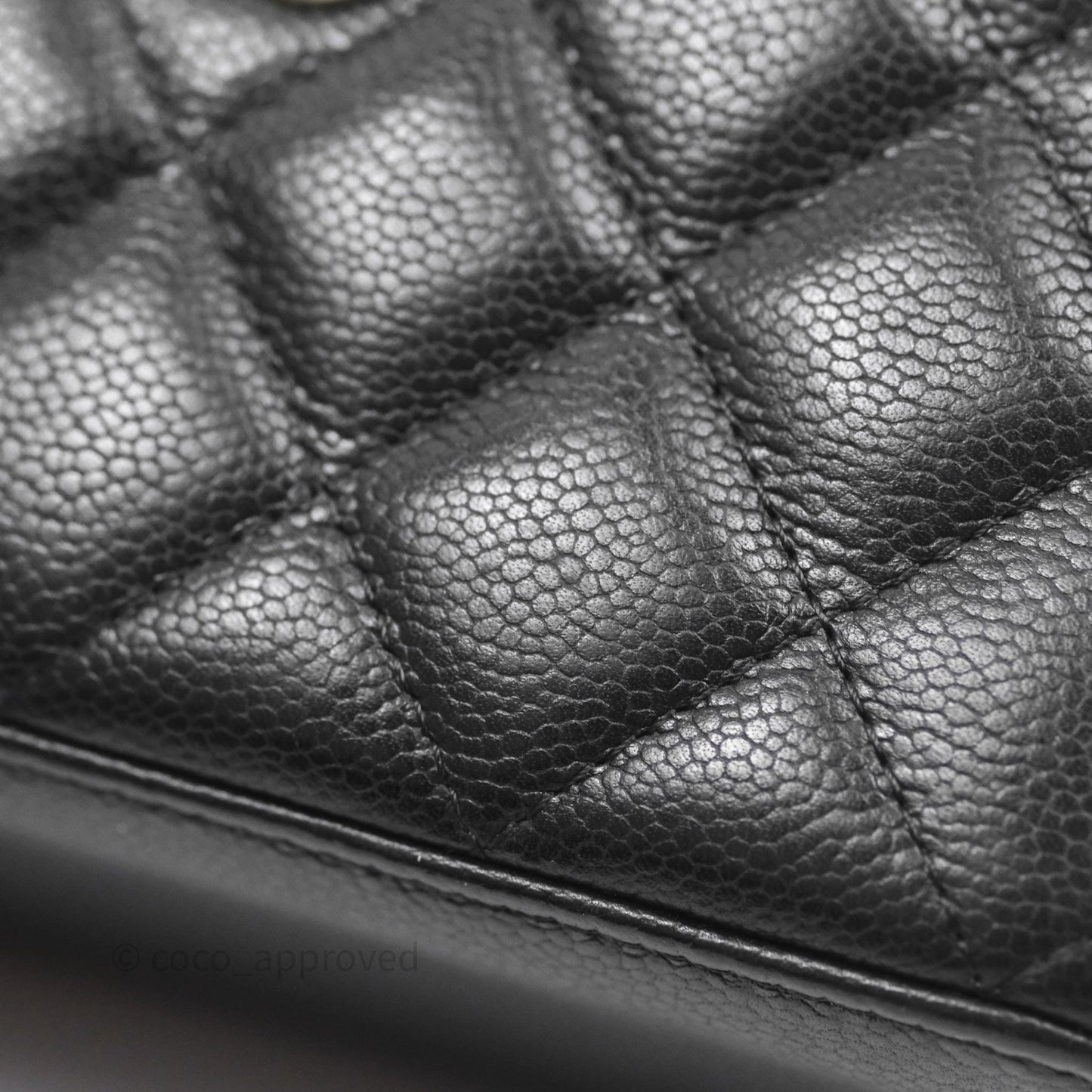 Chanel Vanity with CC Chain Black Caviar Gold Hardware