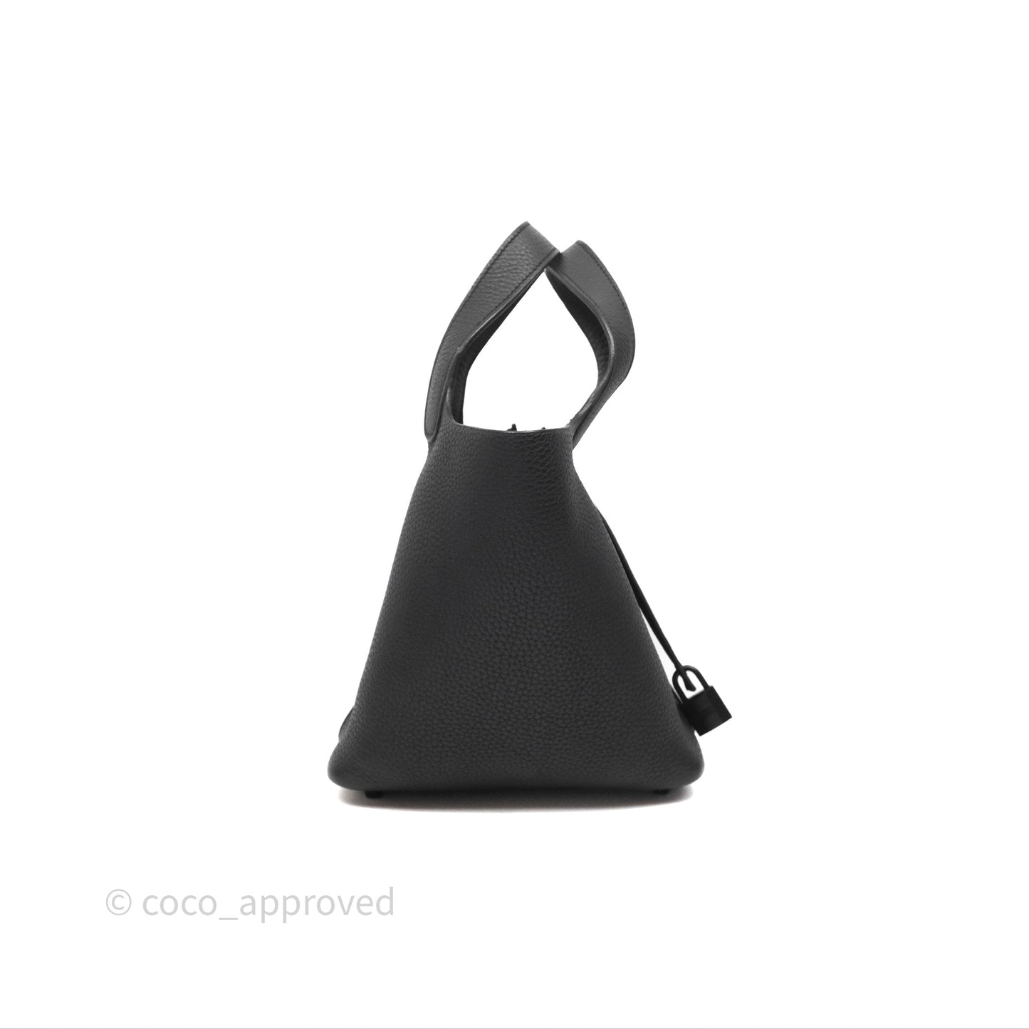 Hermès Picotin 18 Black Noir Clemence So Black Hardware