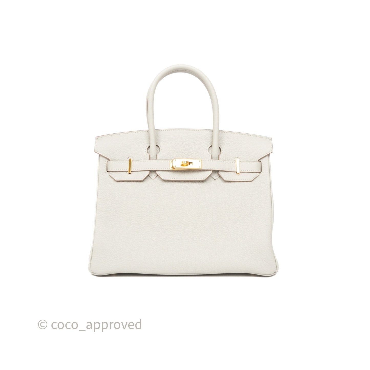 Hermès Birkin 30 Retourne Gris Perle 80 Togo Gold Hardware