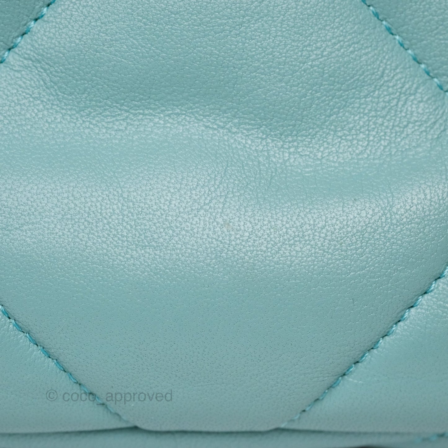 Chanel 19 Small Tiffany Blue Mixed Hardware