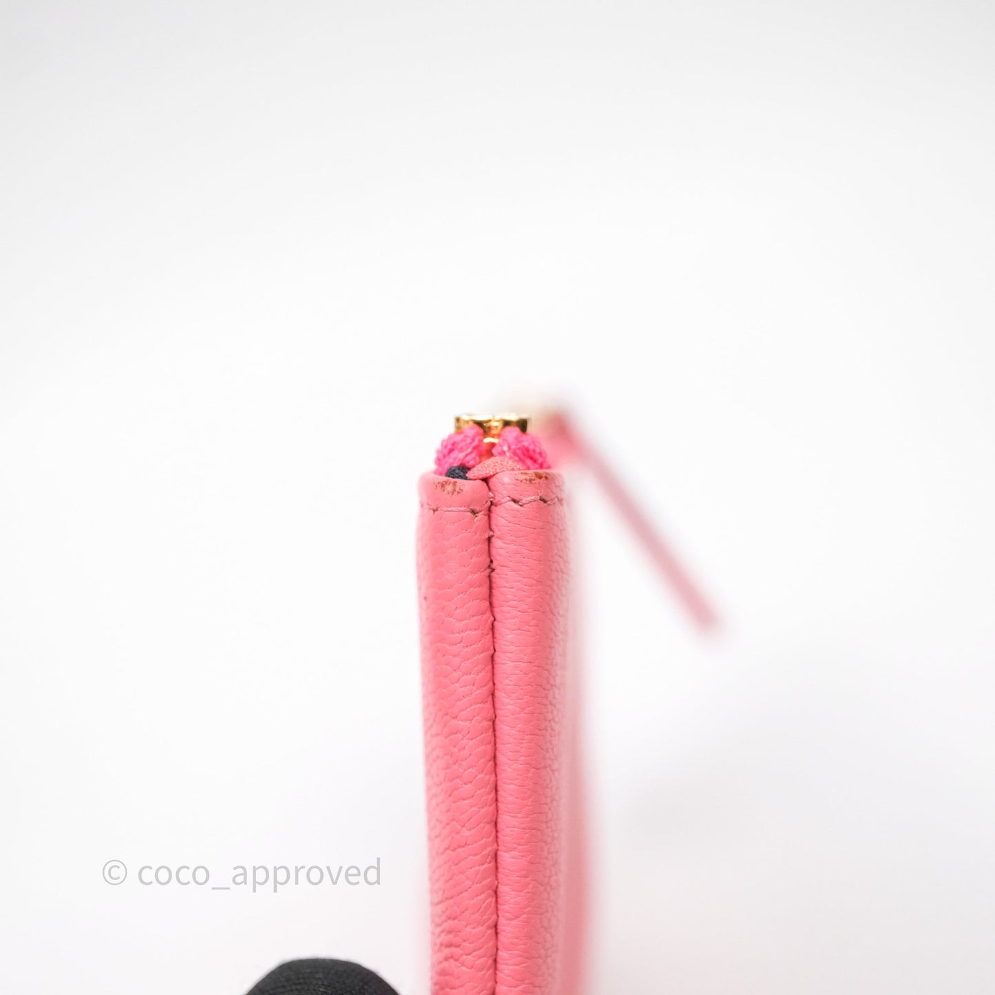 Chanel Camellia Mini O Case Pink Calfskin Gold Hardware