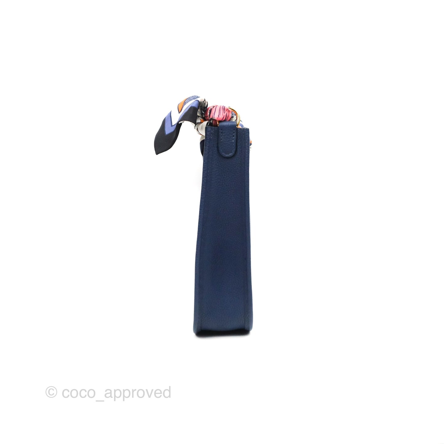 Hermès Mini Evelyne 16 Amazone Bleu Saphir/ Bleu Indigo Gold Hardware