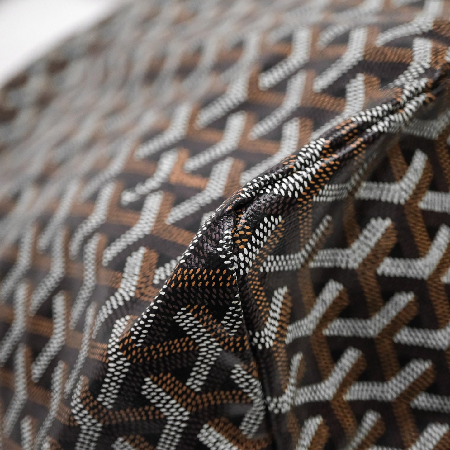 Goyard Saint Louis Tote Bag GM Black/Tan
