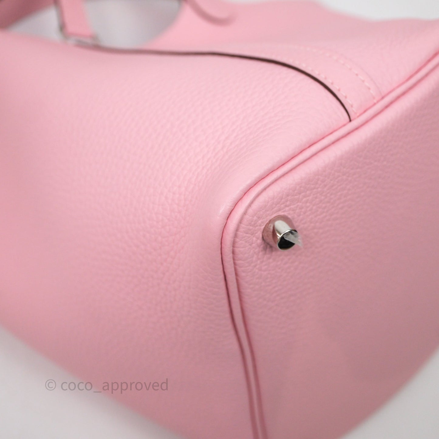 Hermès Picotin 18 Rose Sakura 3Q Clemence Palladium Hardware