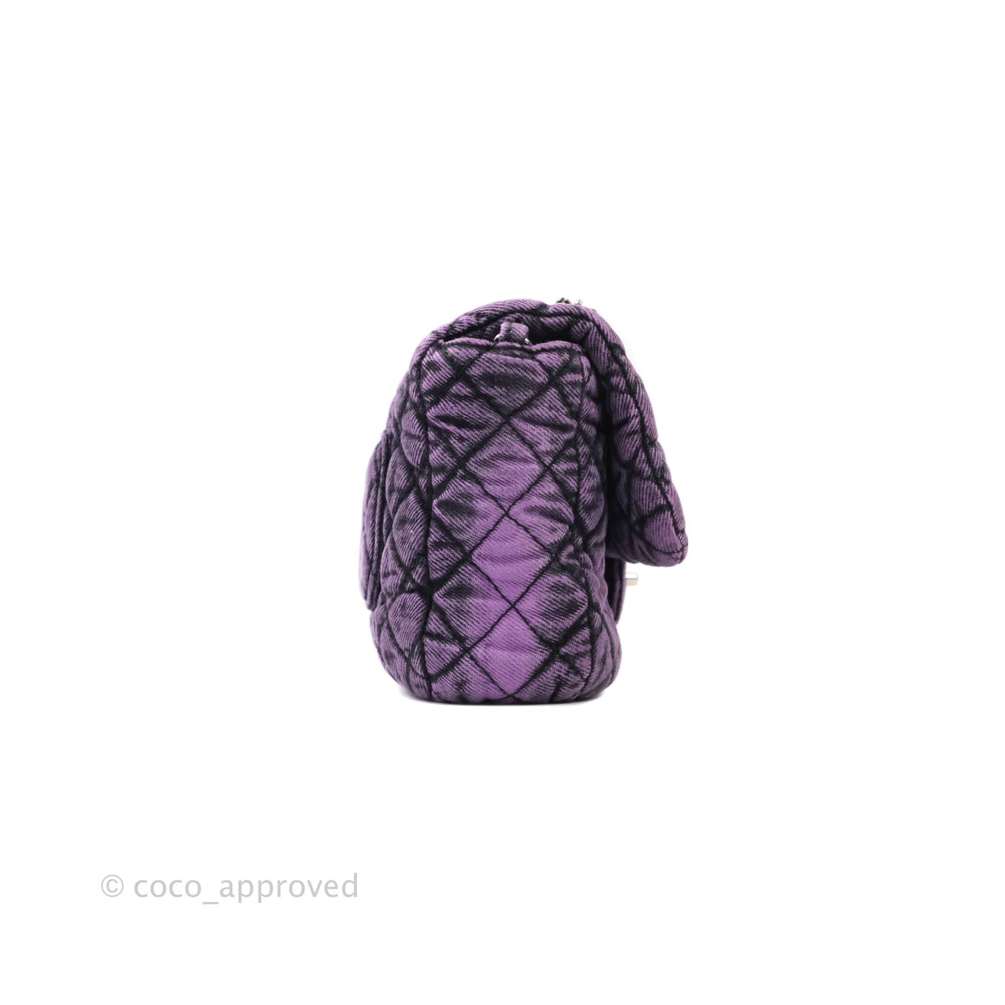 Chanel Denimpression Quilted Small Flap Purple Black