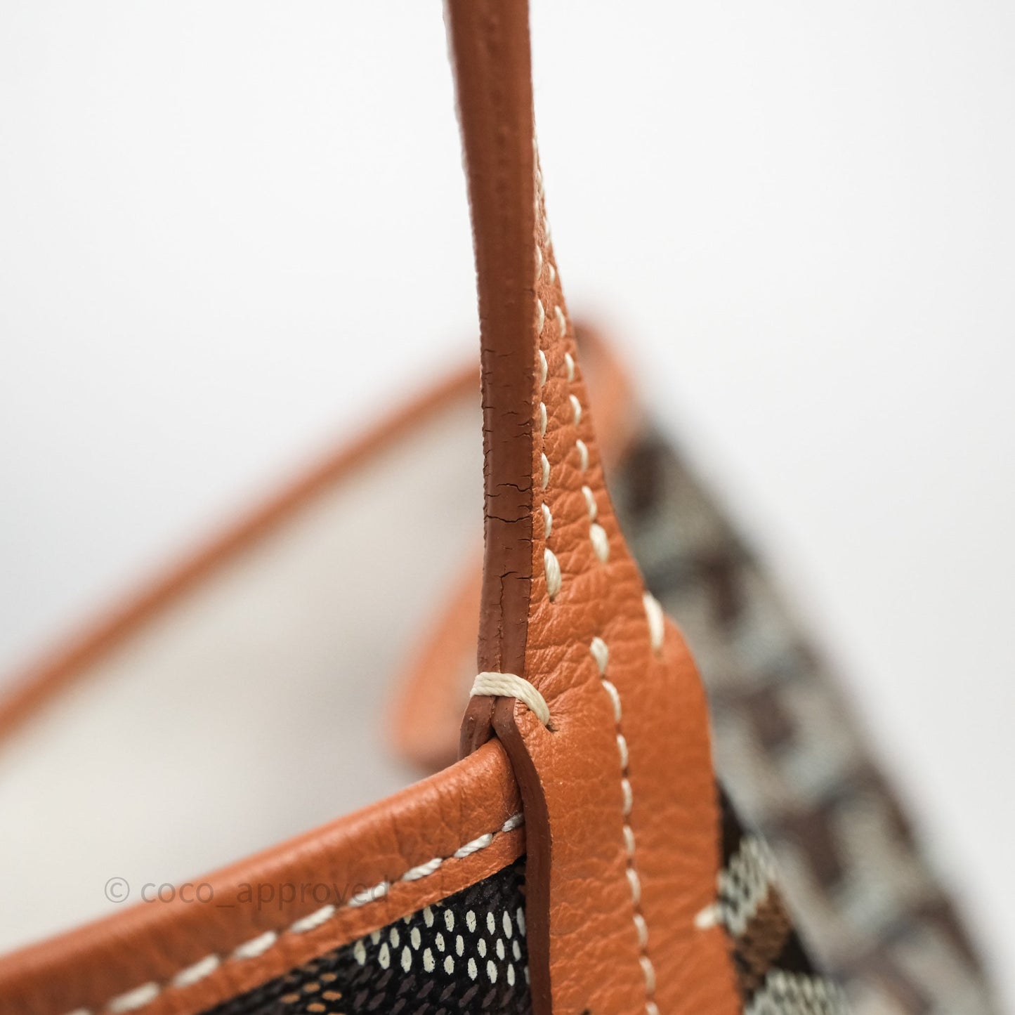 Goyard St Louis Tote GM Tan Black