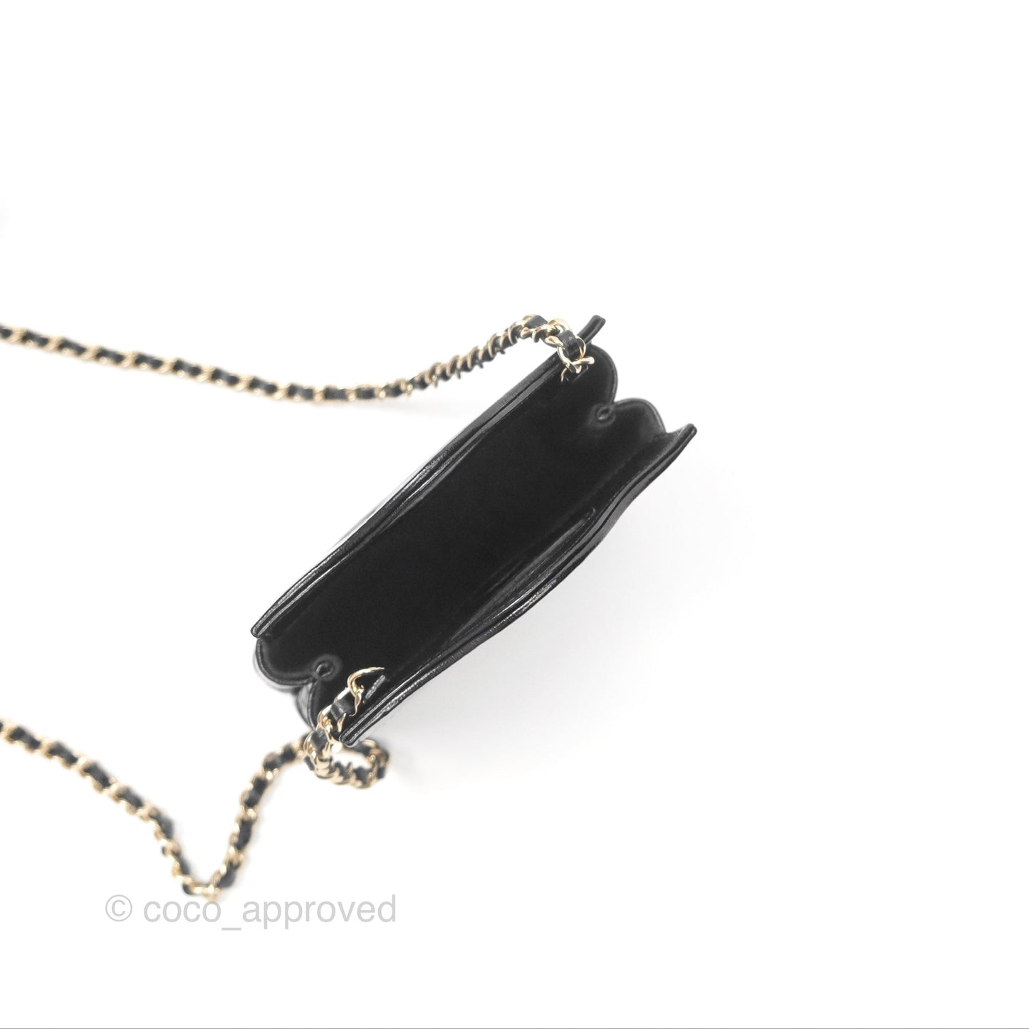 Chanel Micro 31 Black Shiny Calfskin Gold Hardware