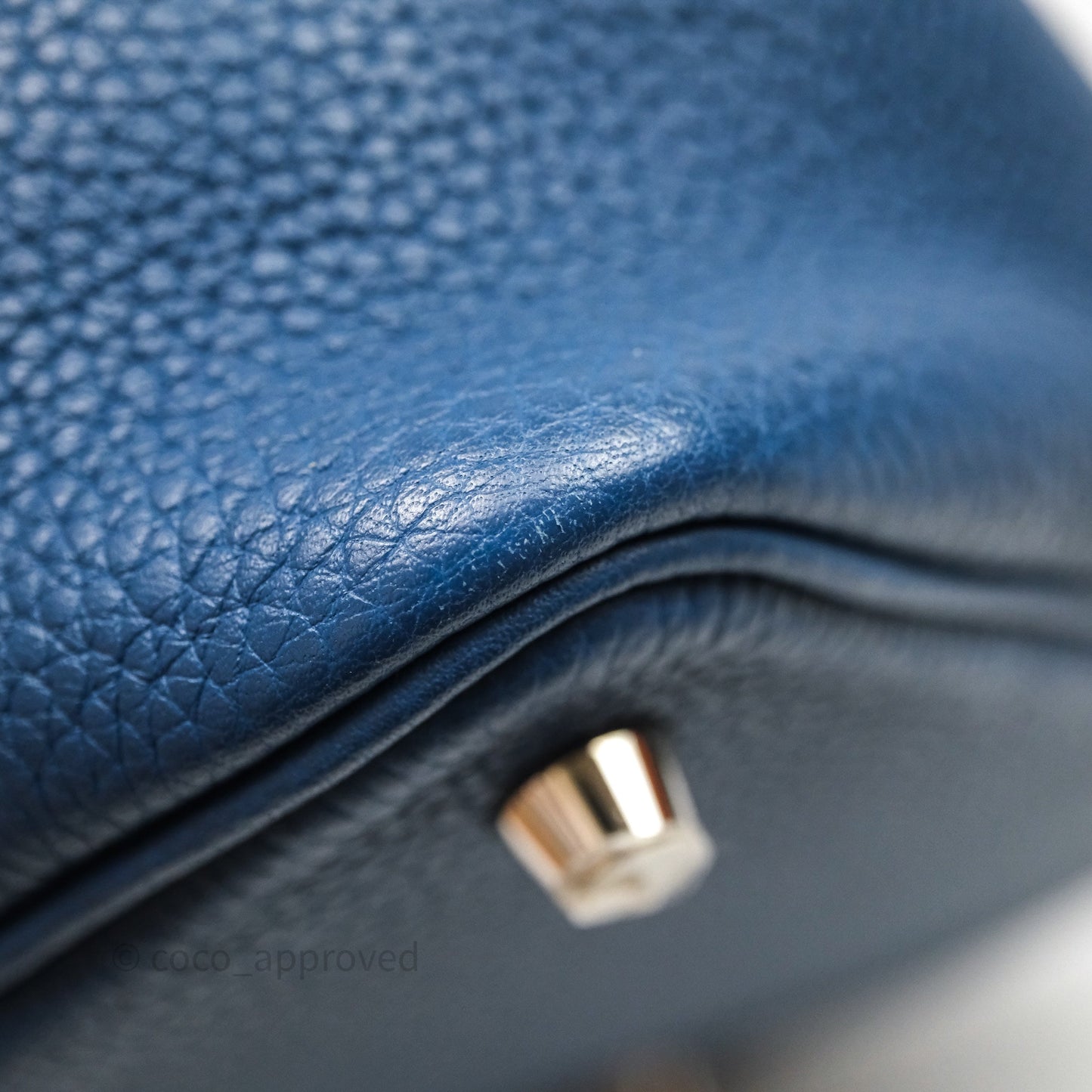 Hermès Picotin 18 Deep Blue S4 Clemence Palladium Hardware