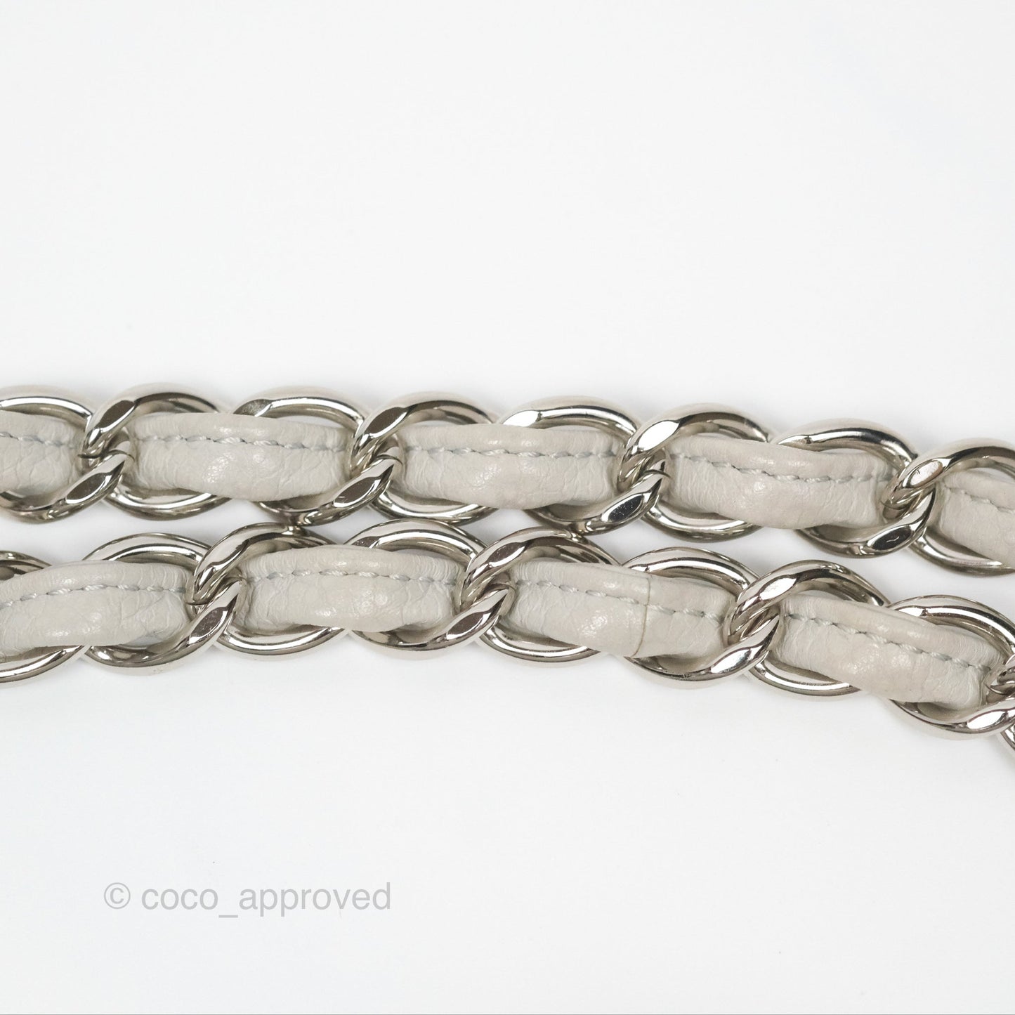 Chanel Jumbo Double Flap Light Grey Caviar Silver Hardware⁣⁣