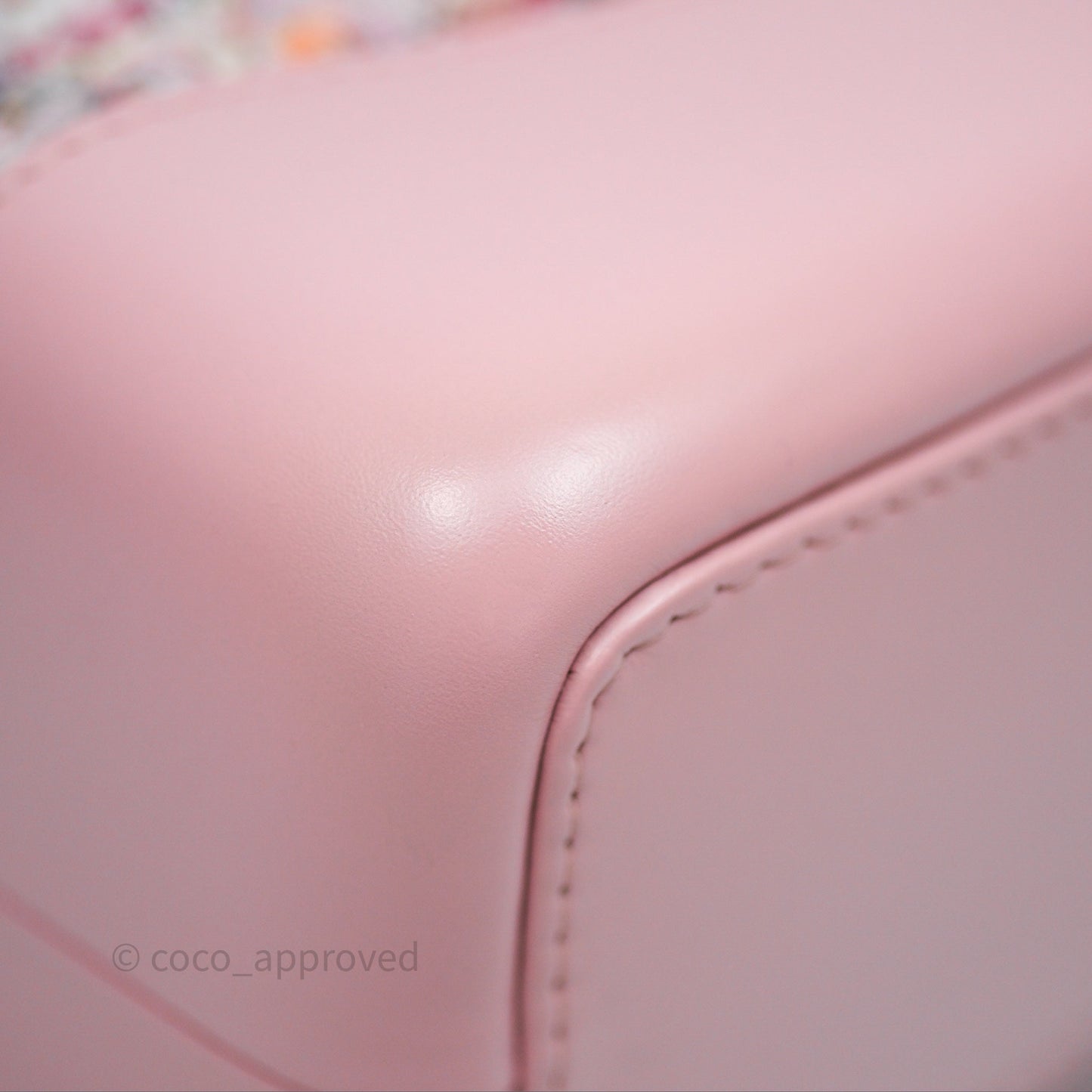 Chanel Gabrielle Small Backpack Pink Tweed Aged Calfskin