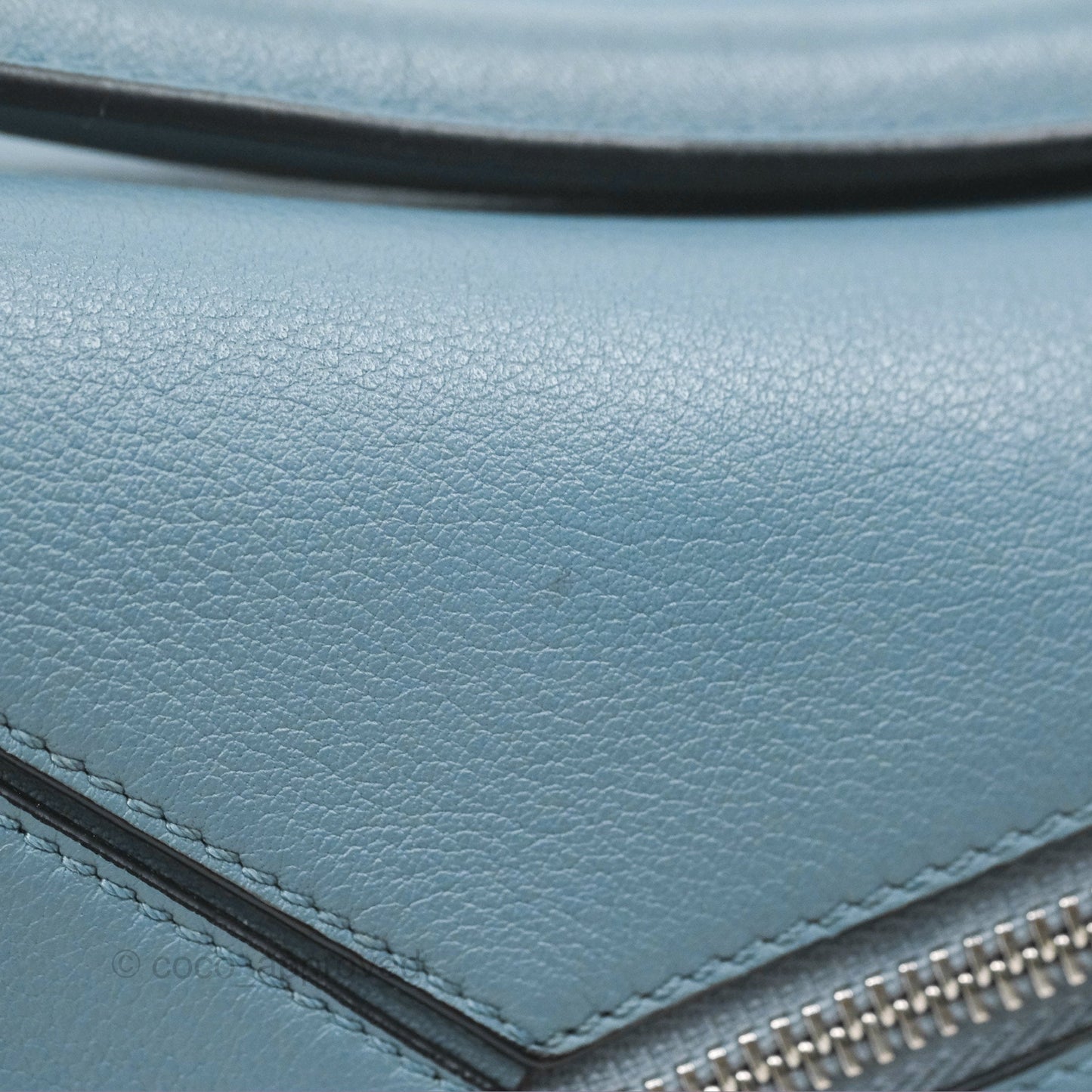 Loewe Small Puzzle Bag Stone Blue Calfskin