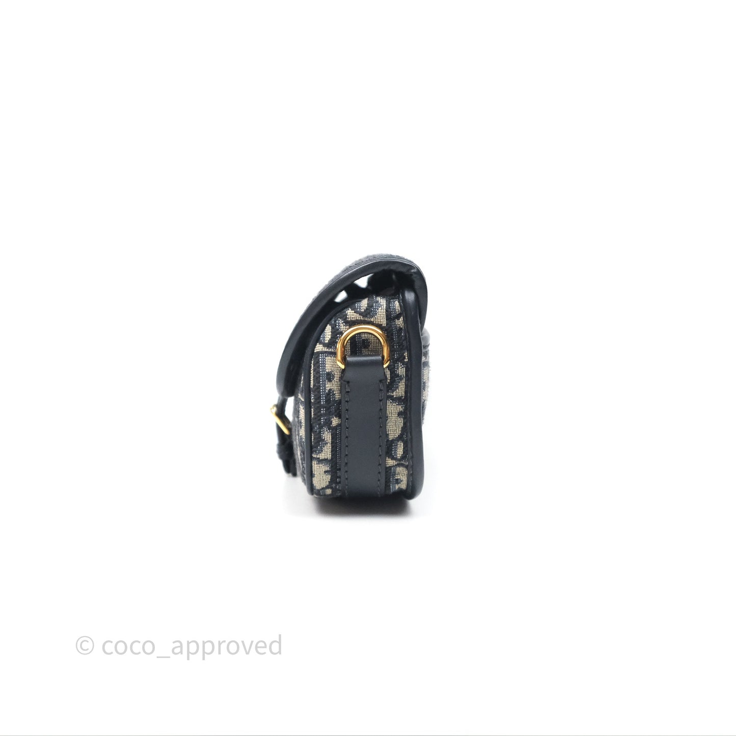 Christian Dior Bobby East-West Bag Blue Oblique Jacquard Canvas