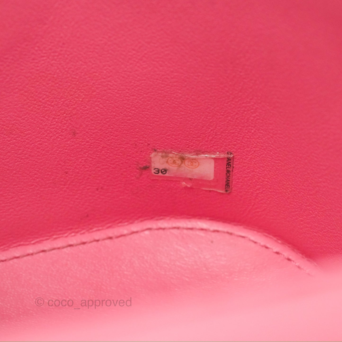 Chanel Small Quilted Top Handle Vanity Case Pink Lambskin Gold Hardware