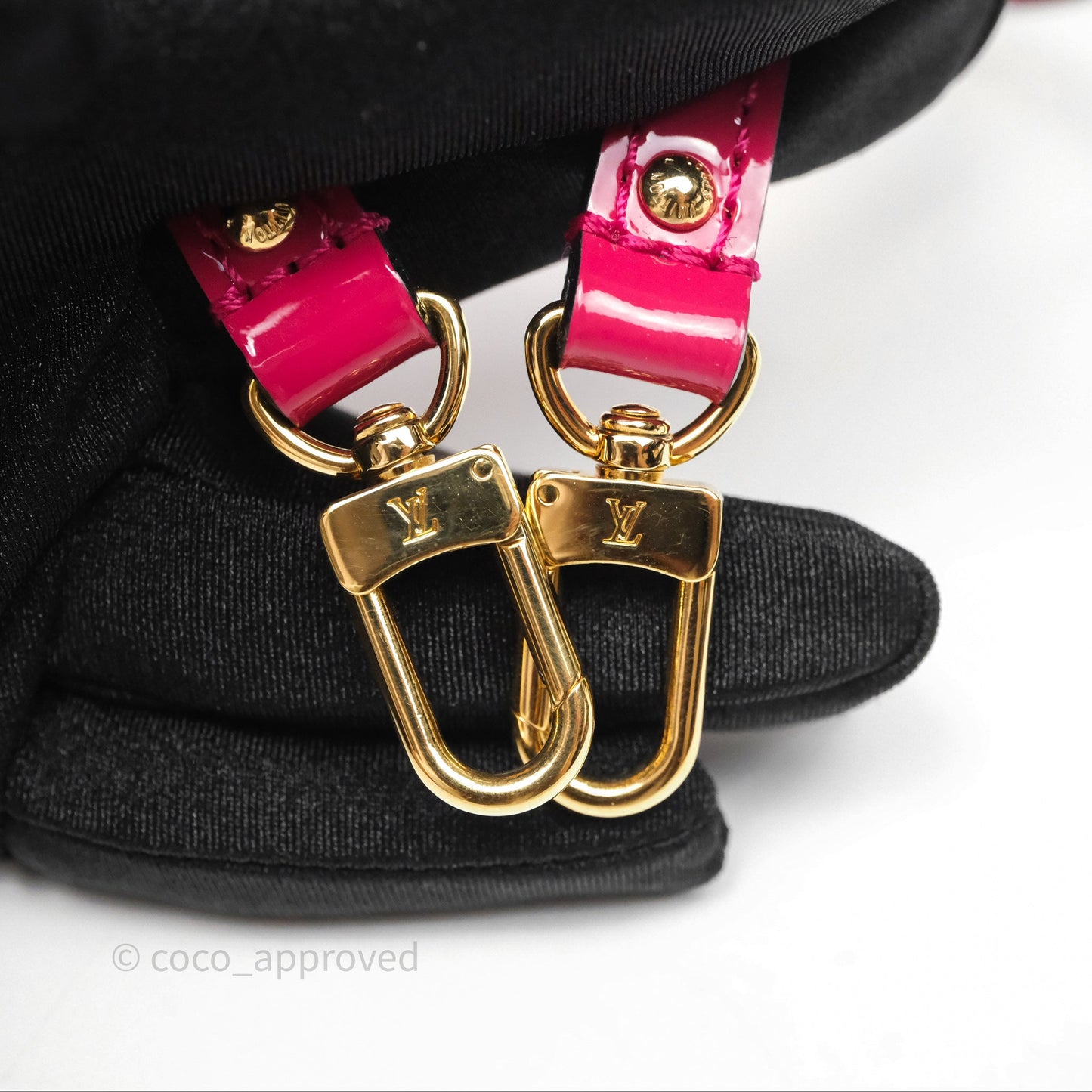 Louis Vuitton Alma BB Red Patent Gold Hardware