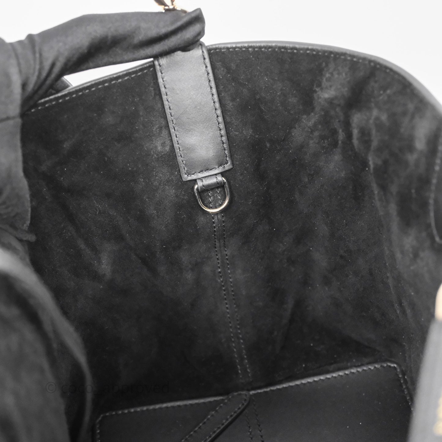 Christian Dior Medium Dior Toujours Bag Black Macrocannage Calfskin