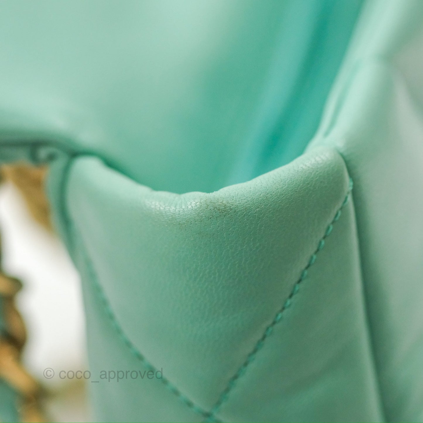 Chanel 19 Small Tiffany Blue Mixed Hardware