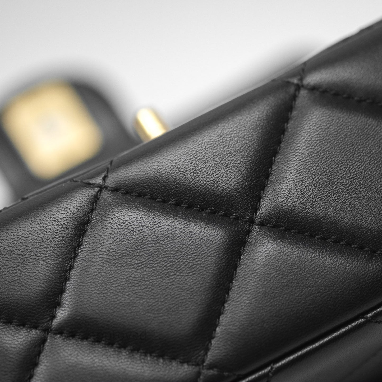 Chanel Quilted My Perfect Mini With Pearl Black Lambskin Gold Hardware 21K