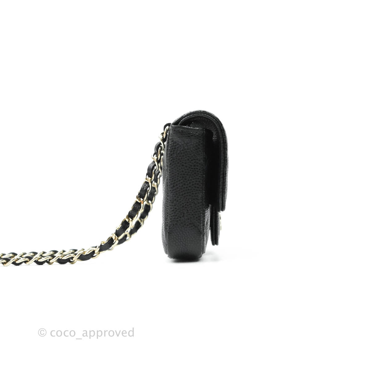 Chanel Classic Belt Bag Black Caviar Gold Hardware