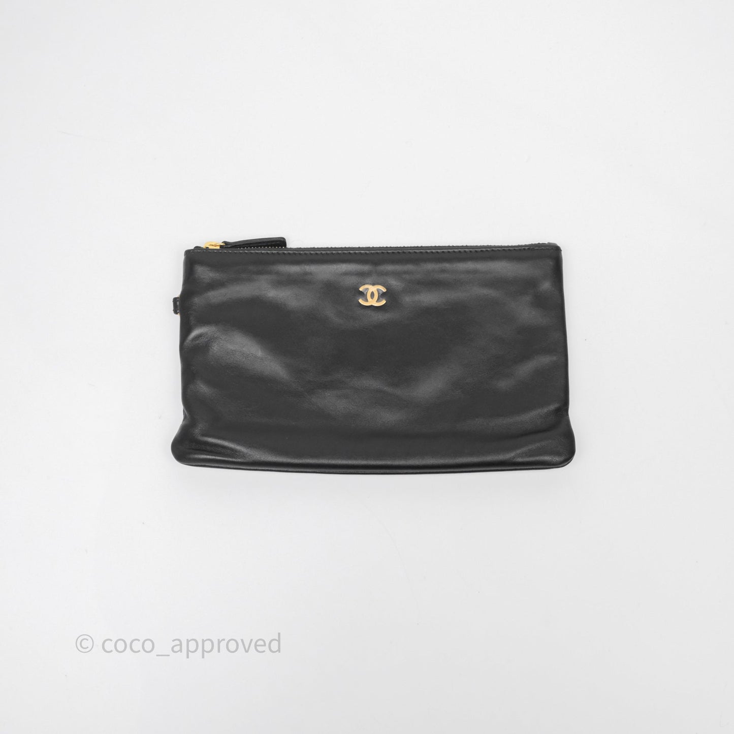 Chanel 22 Small Black Calfskin Aged Gold Hardware