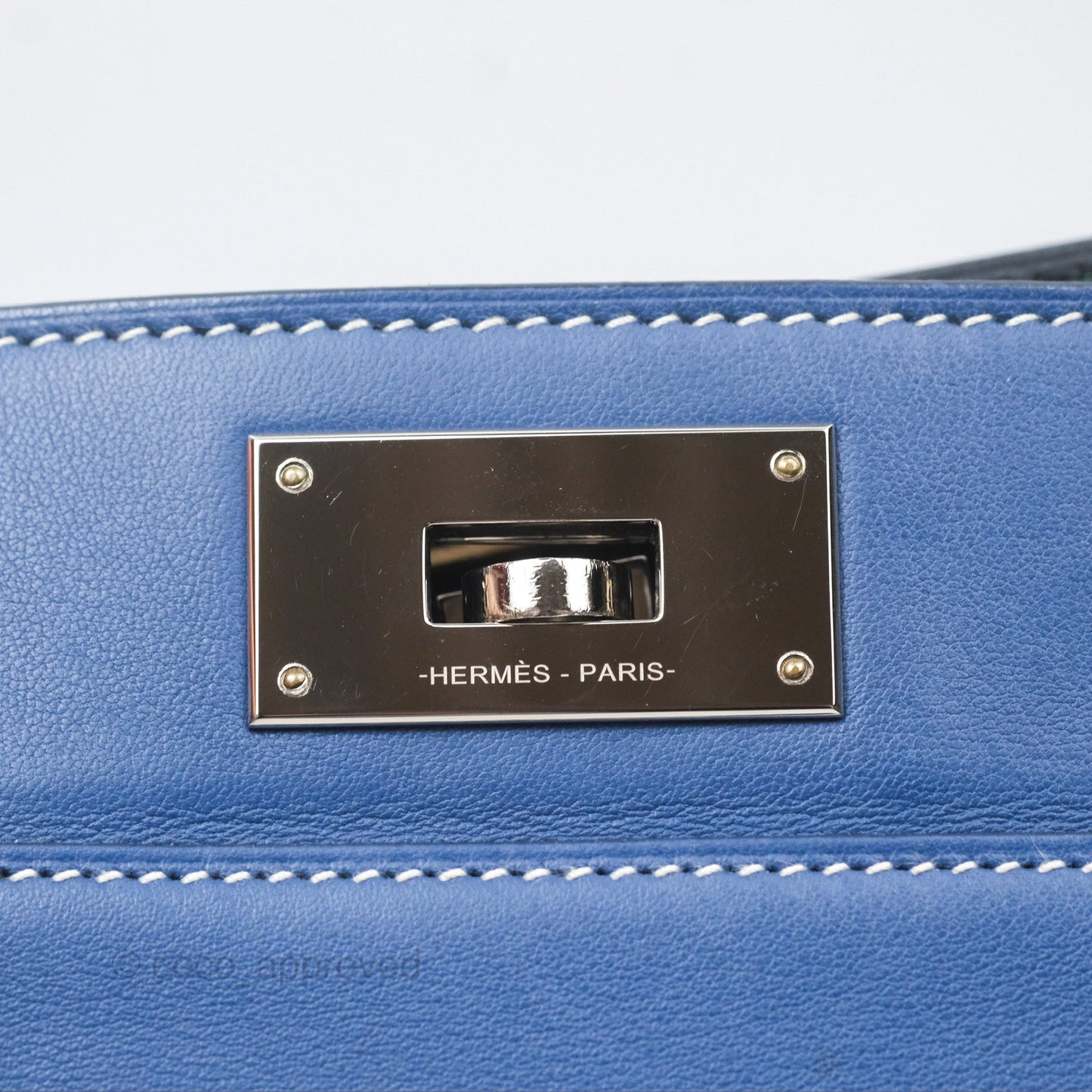 Hermès ToolBox 20 Bleu Agate R2 Swift Palladium Hardware
