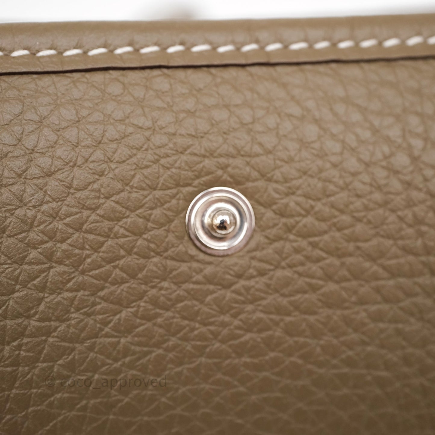 Hermès Mini Evelyne 16 Etoupe 18 Clemence Palladium Hardware