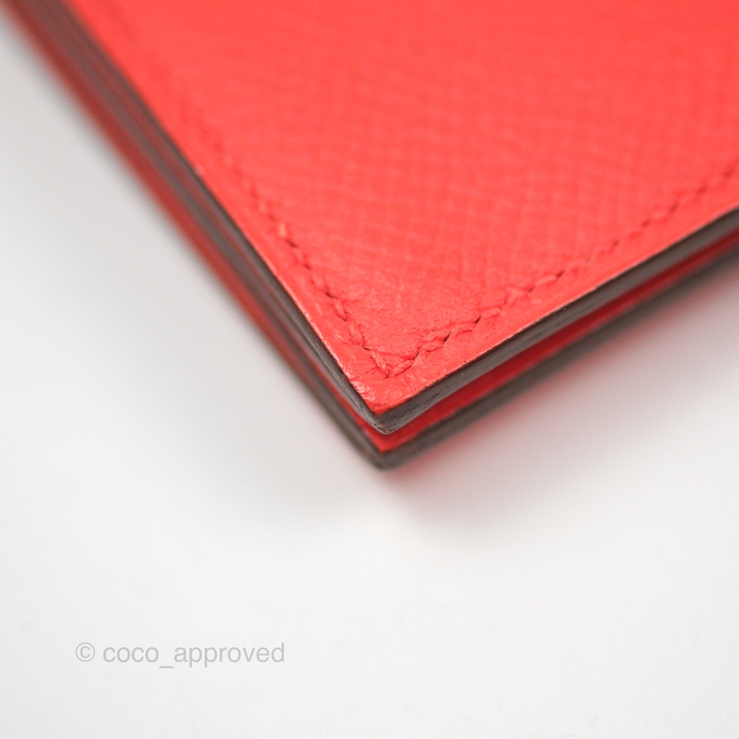 Hermès Bearn Card Holder Rose Jaipur T5 Epsom Palladium Hardware
