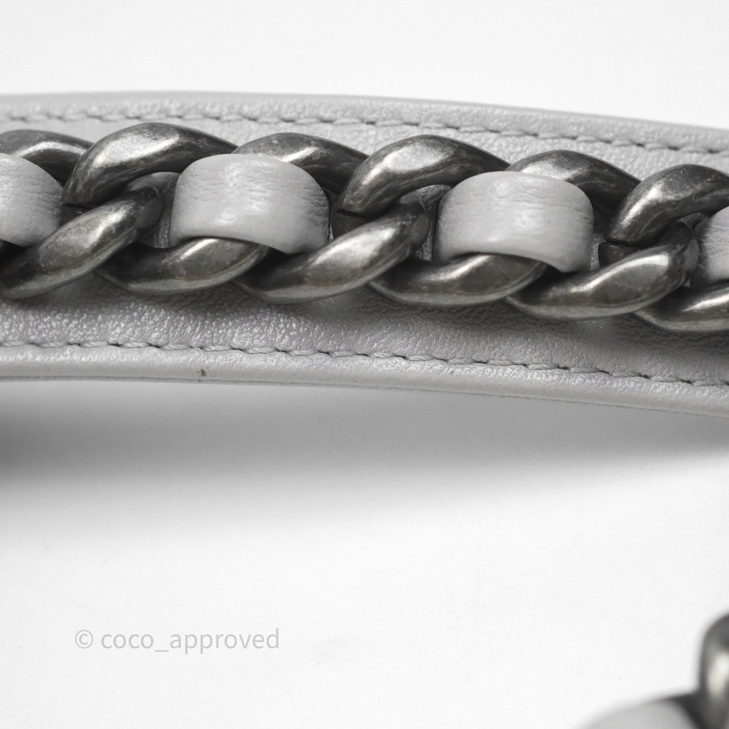 Chanel 19 Small Light Grey Mixed Hardware