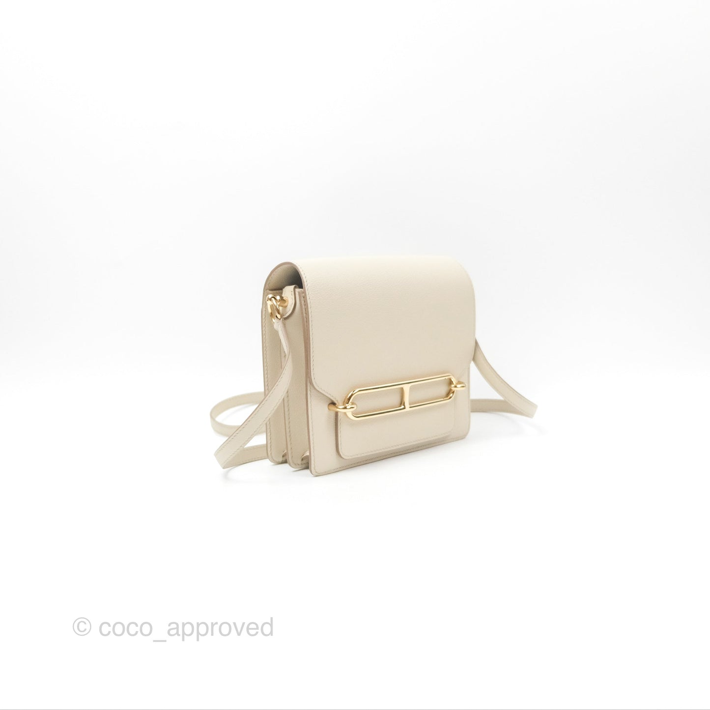 Hermès Roulis Mini 18 Beton Evercolor Permabrass Hardware