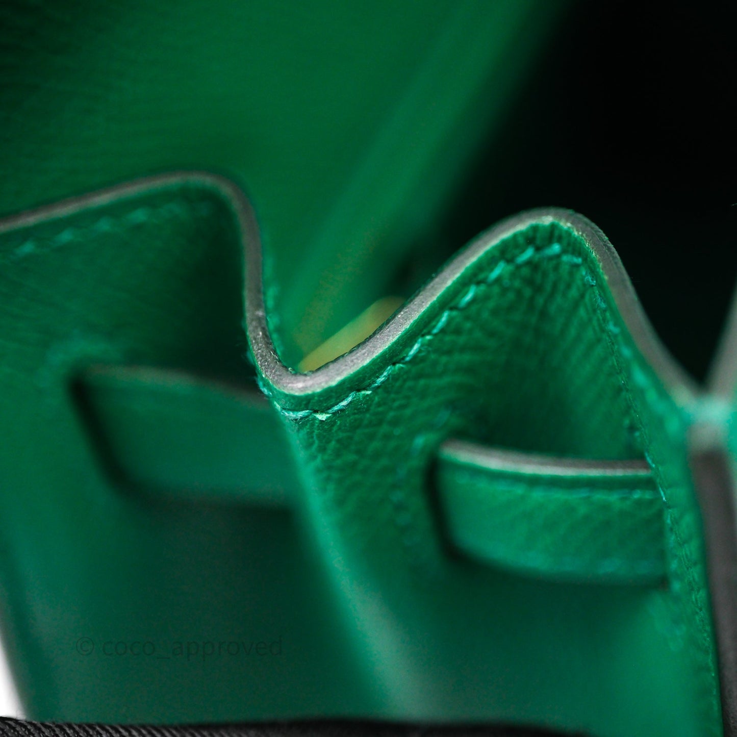 Hermes Kelly 25 Sellier Vert Vertigo Epsom Gold Hardware