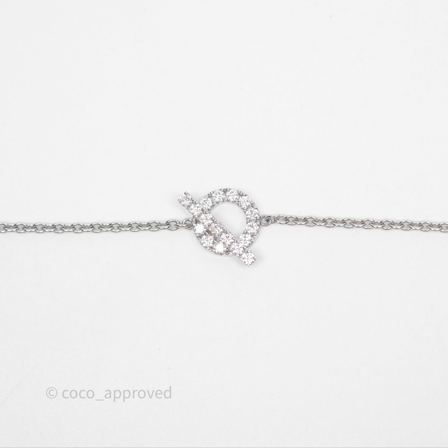 Hermès Finesse Bracelet Diamonds White Gold