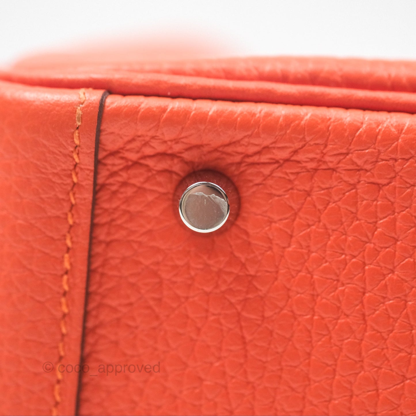 Hermès Mini Lindy 20 Orange Poppy 8V Clemence Palladium Hardware