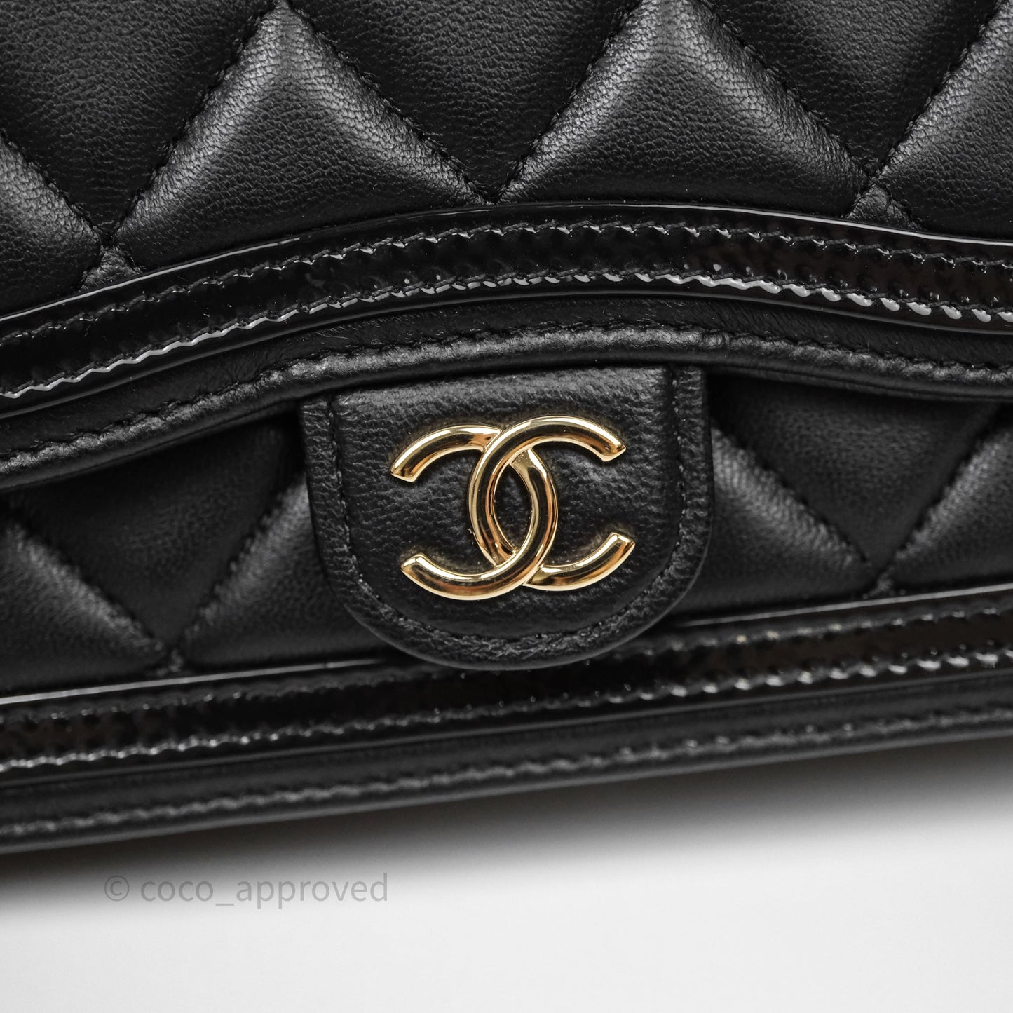Chanel Mini Flap Bag Black Lambskin Gold Hardware