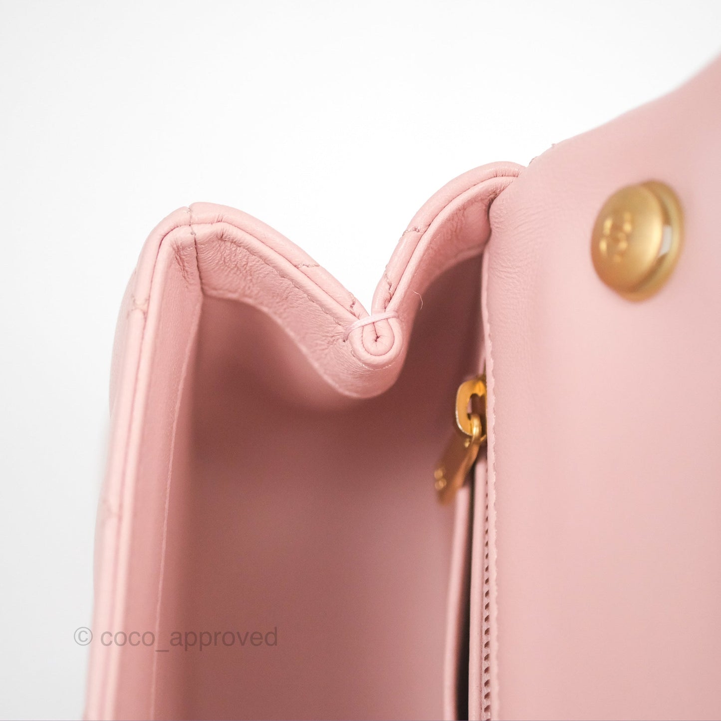 Chanel Sweet Camellia Mini Rectangular Flap Pink Lambskin Aged Gold Hardware 23S