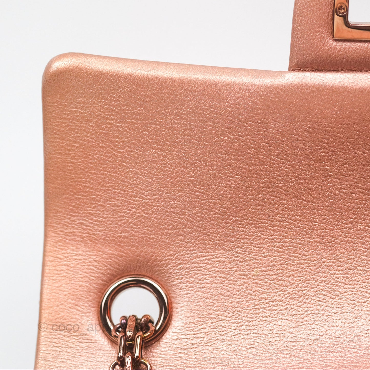 Chanel Mini Reissue 224 Copper Metallic Calfskin Rose Gold