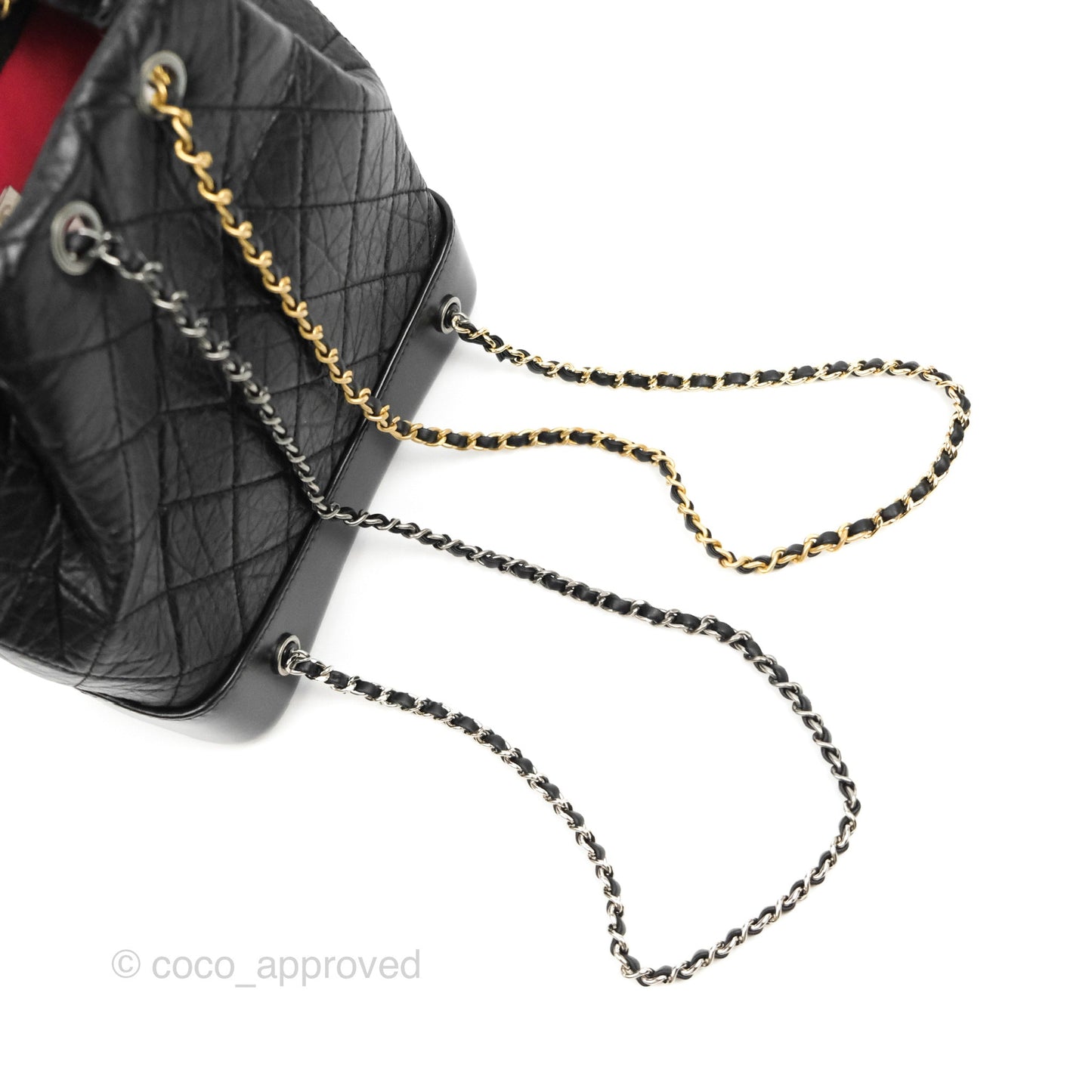 Chanel Small Gabrielle Backpack Black Aged Calfskin