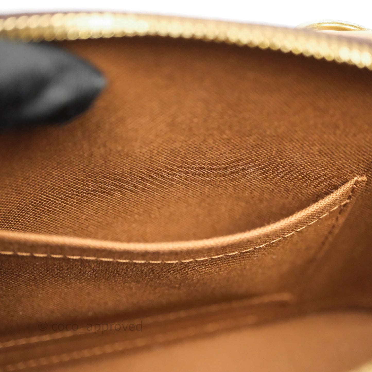 Louis Vuitton Monogram Alma BB Bag Gold Hardware