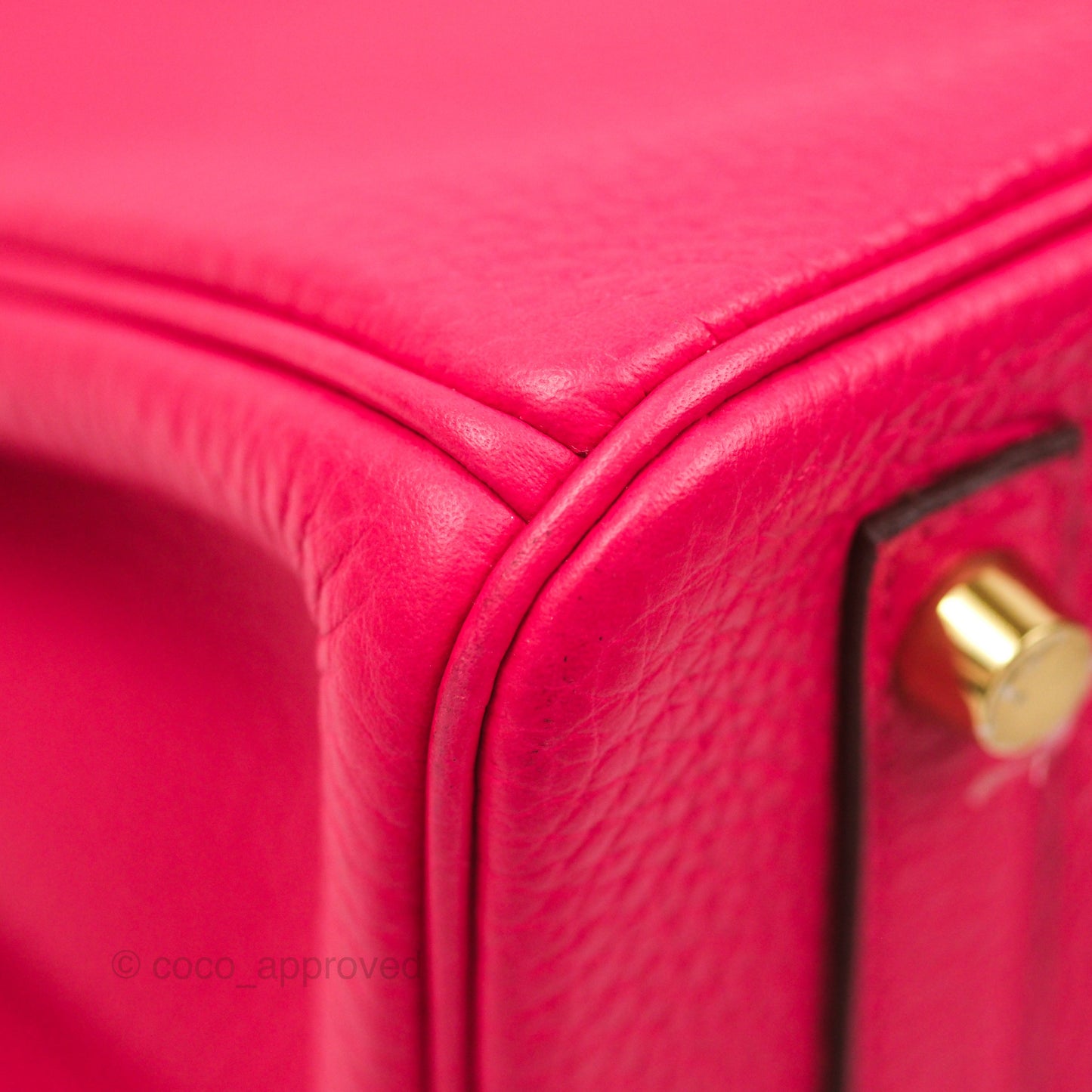 Hermès Birkin 30 Retourne I6 Rose Extrême Clemence Gold Hardware
