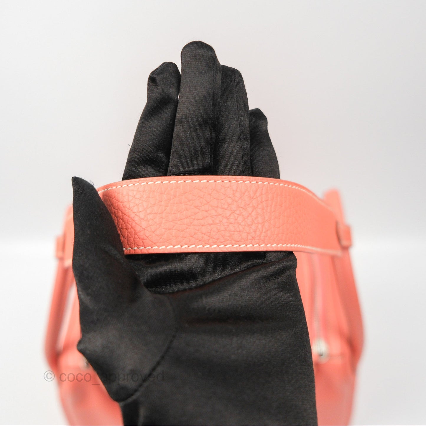 Hermès Lindy 30 Flamingo Clemence Palladium Hardware