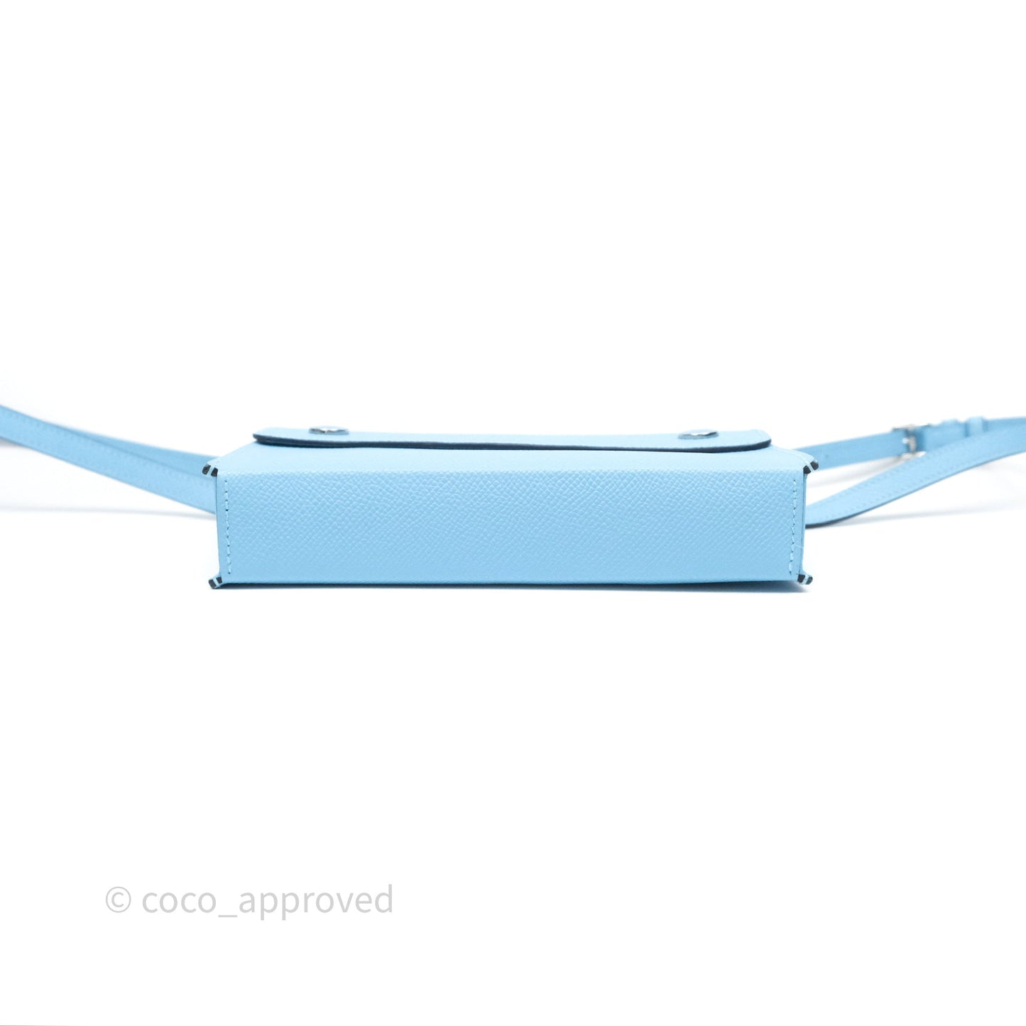 Hermès Hermesnap Wallet Epsom Celeste 7N Palladium Hardware