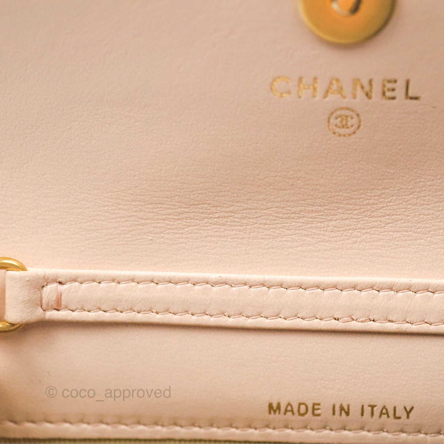 Chanel Mini Pearl Crush Clutch With Chain Belt Rose Clair Pink Aged Gold Hardware