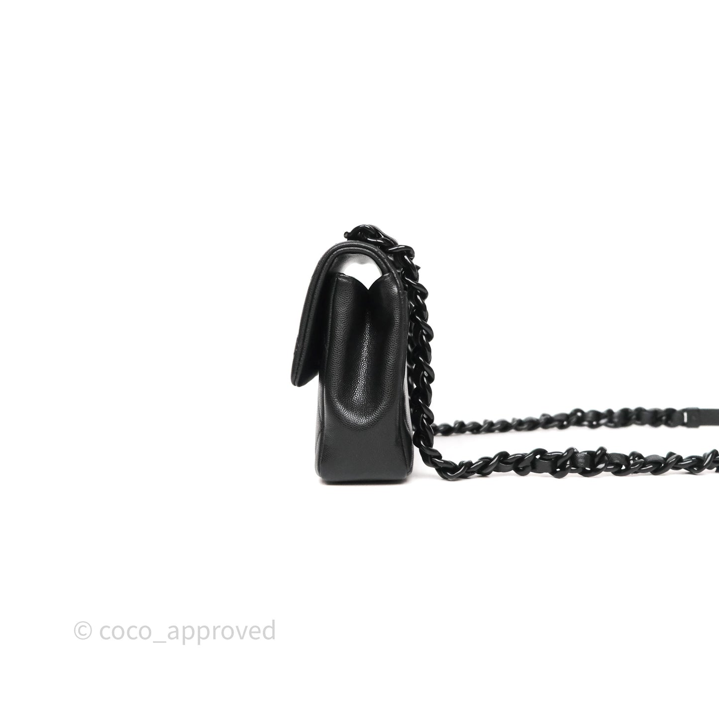 Chanel Quilted My Everything Medium Flap Bag So Black Caviar Incognito Hardware