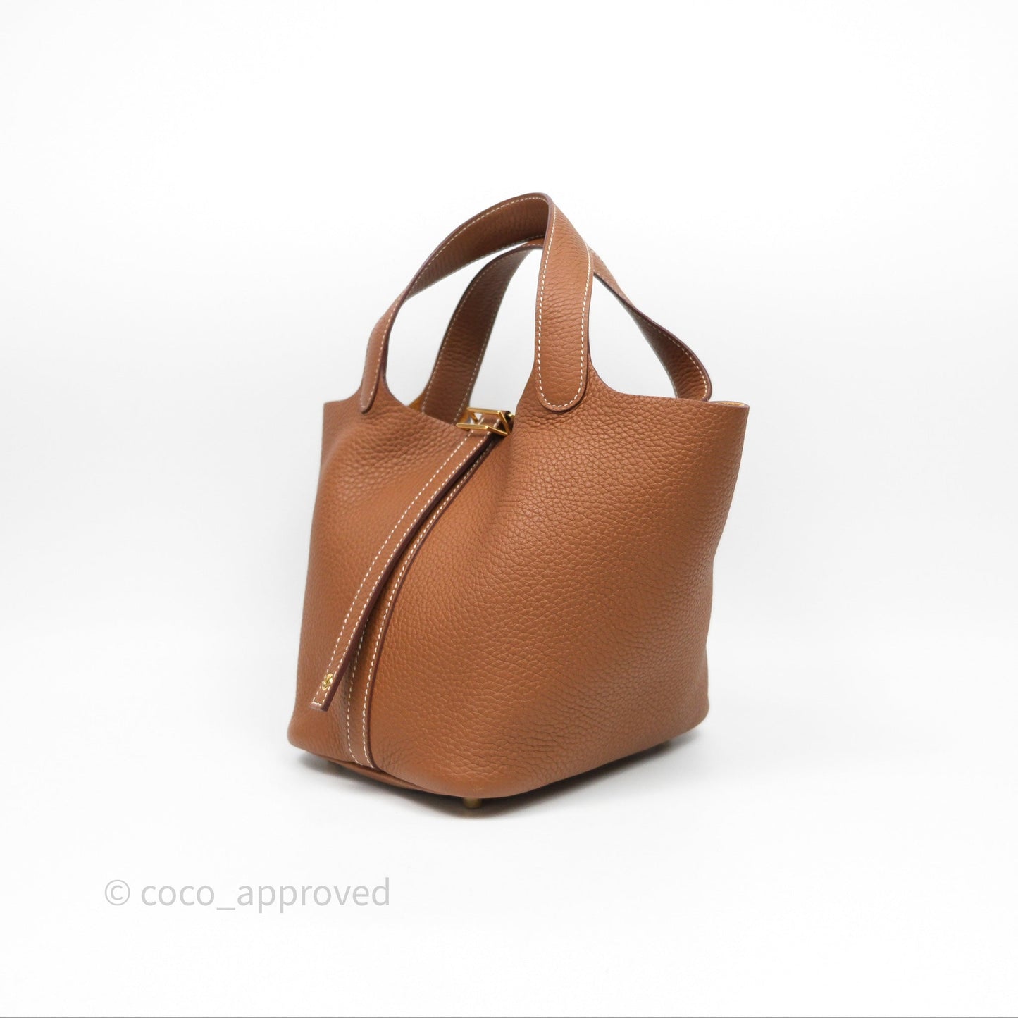 Hermès Picotin 18 Gold Clemence Gold Hardware