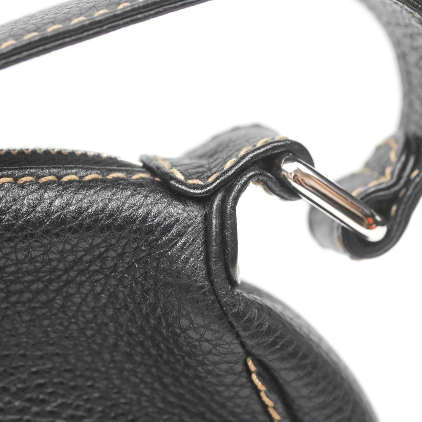 Chanel Vintage Fringe CC Shoulder Bag Black Calfskin