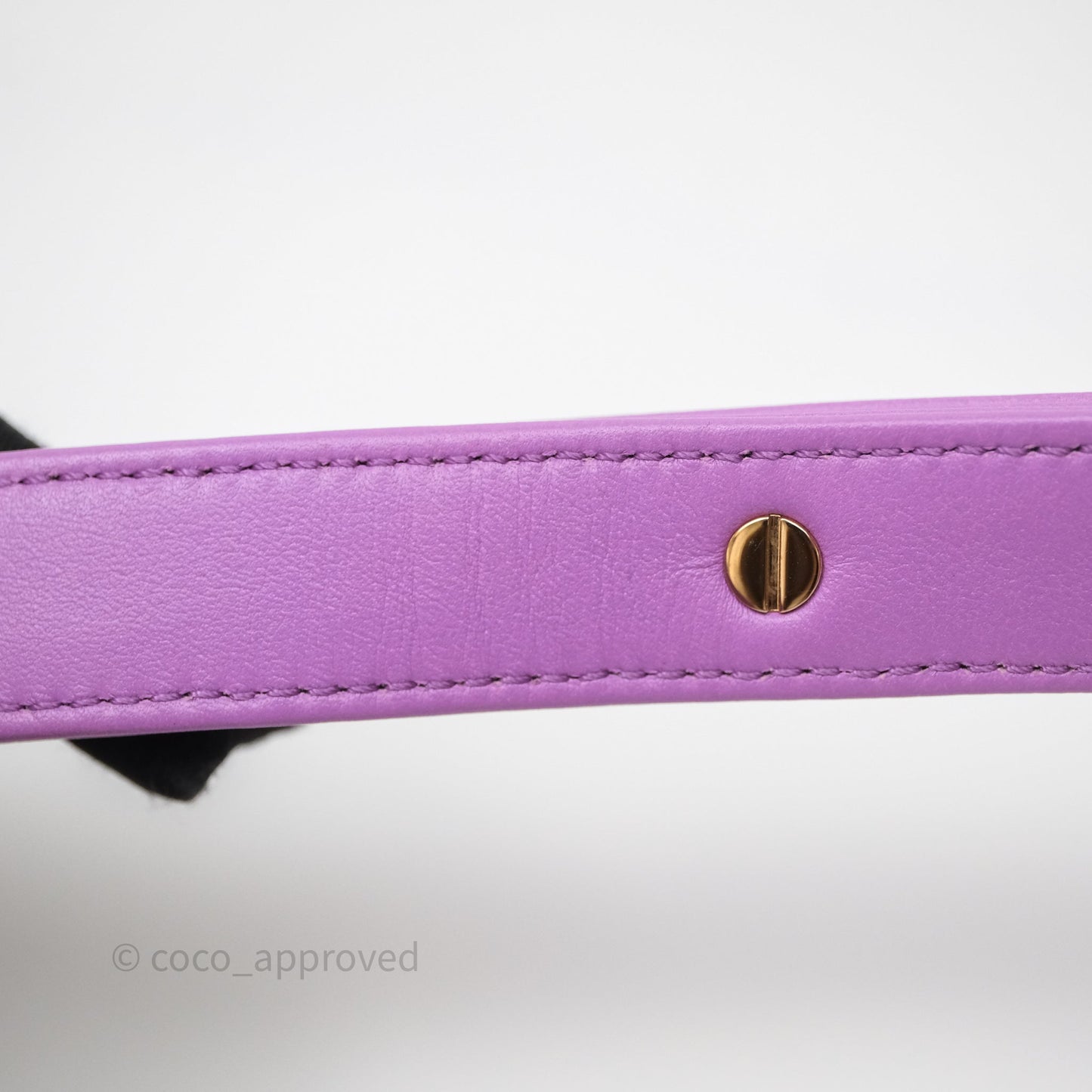 Chanel Chevron Small Boy Purple Calfskin Gold Hardware