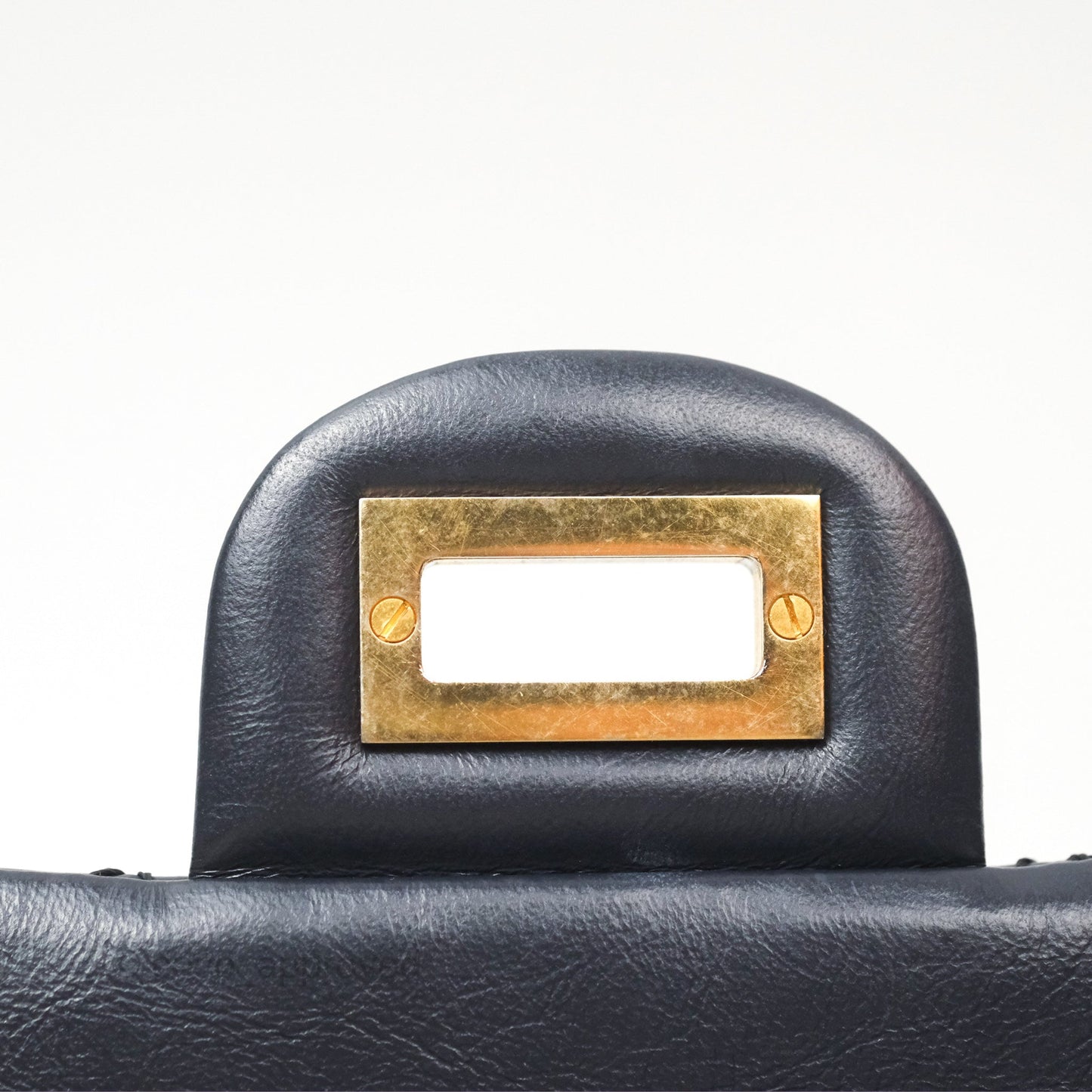 Chanel Mini Reissue 224 Navy Aged Calfskin Aged Gold Hardware