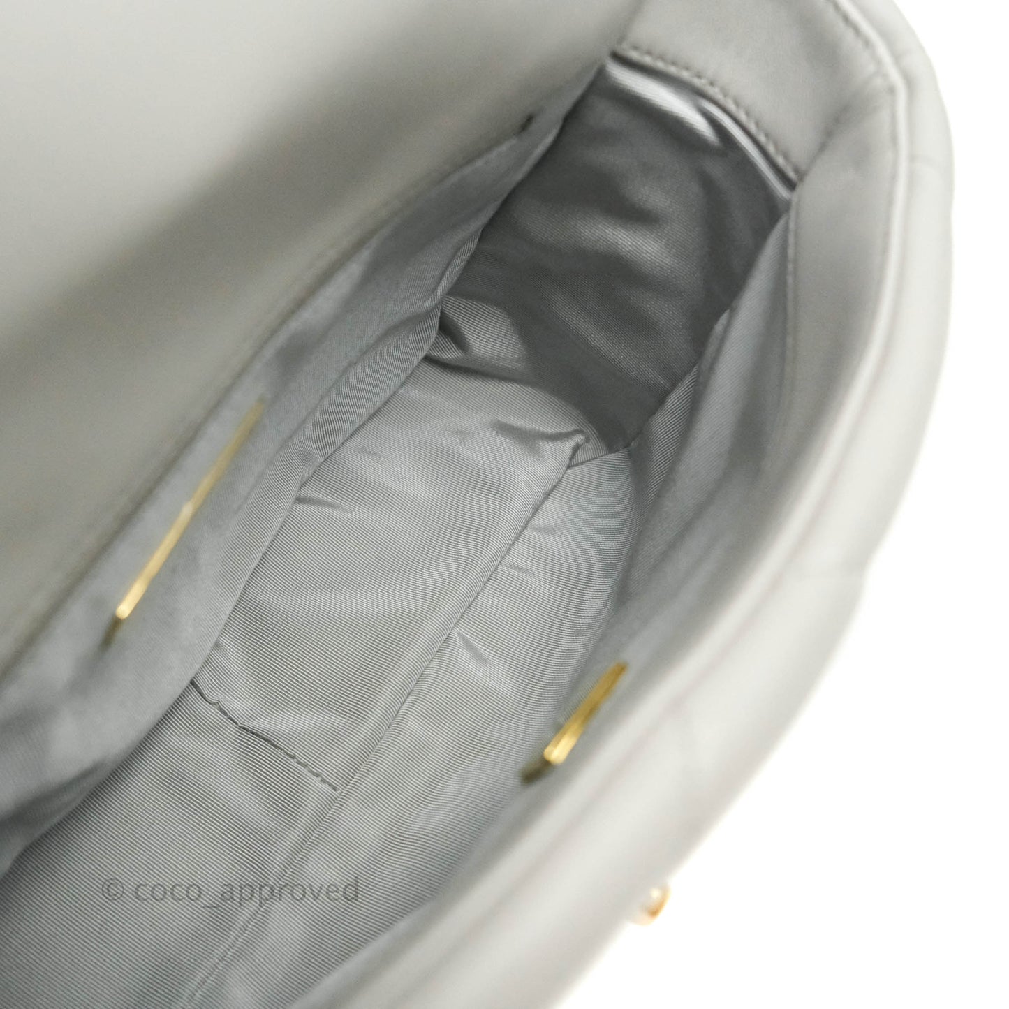 Chanel 19 Small Grey Mixed Hardware 21A