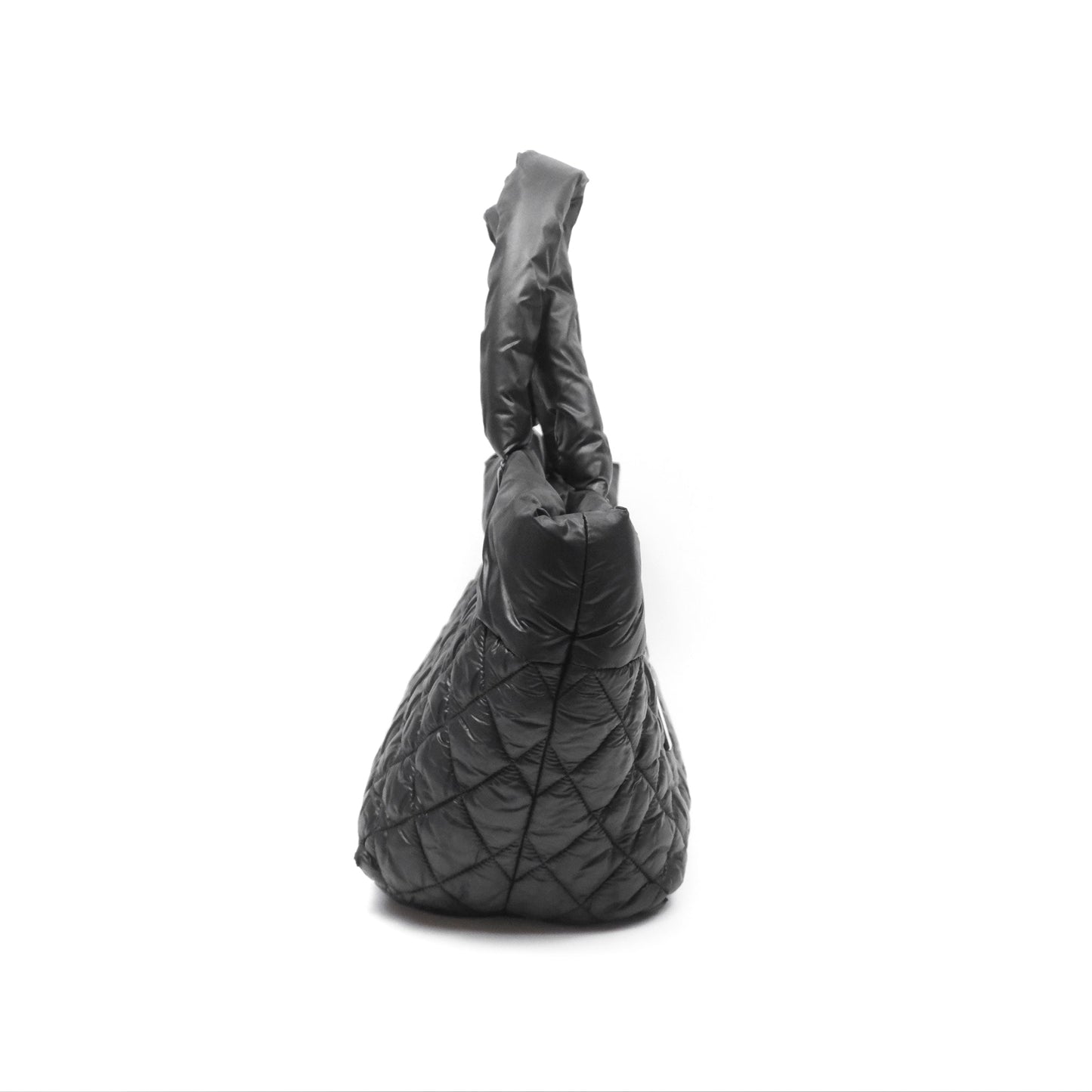 Chanel Coco Cocoon Tote Bag PM Black Nylon