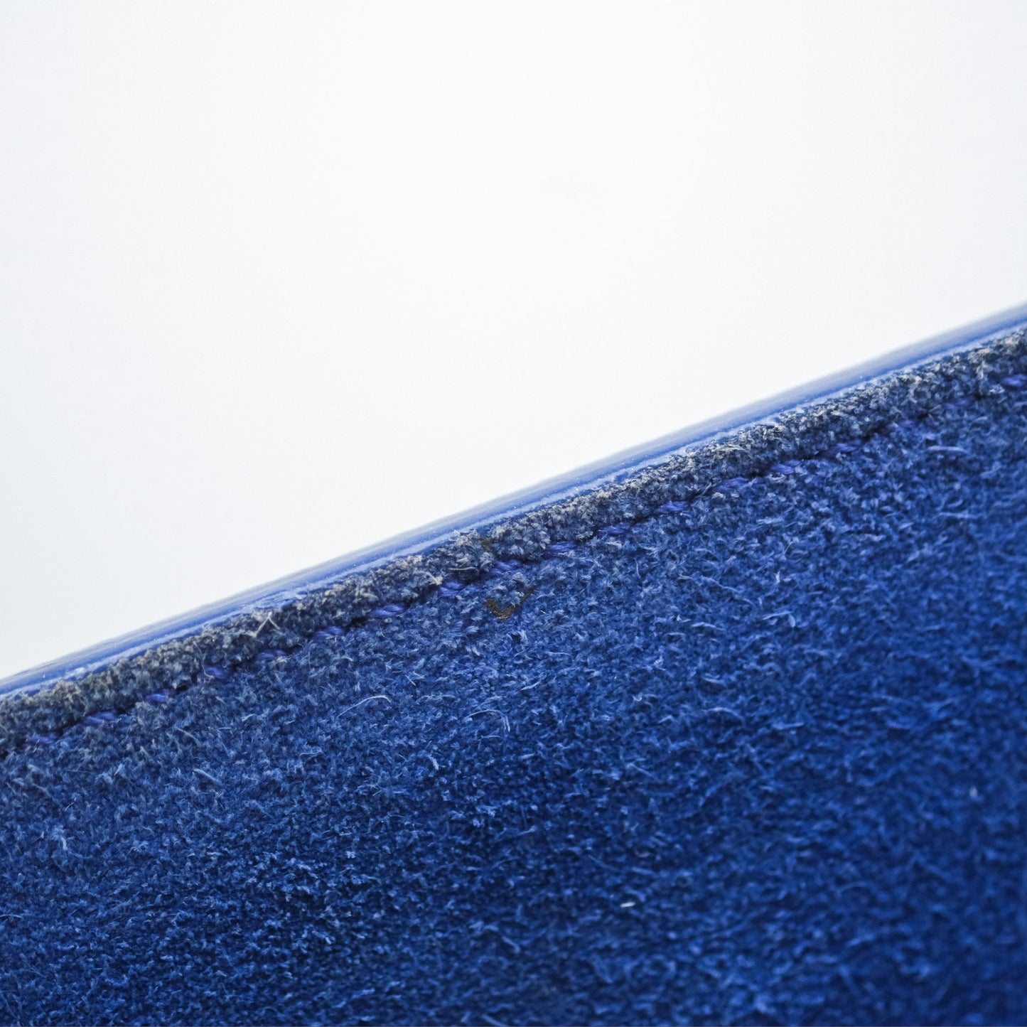 Saint Laurent Large Belle De Jour Clutch Blue Patent