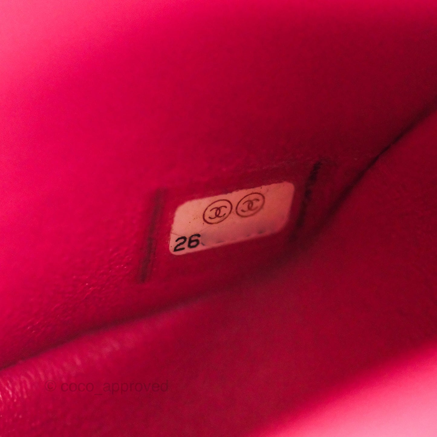Chanel Classic M/L Medium Flap Quilted Dark Pink Lambskin Silver Hardware