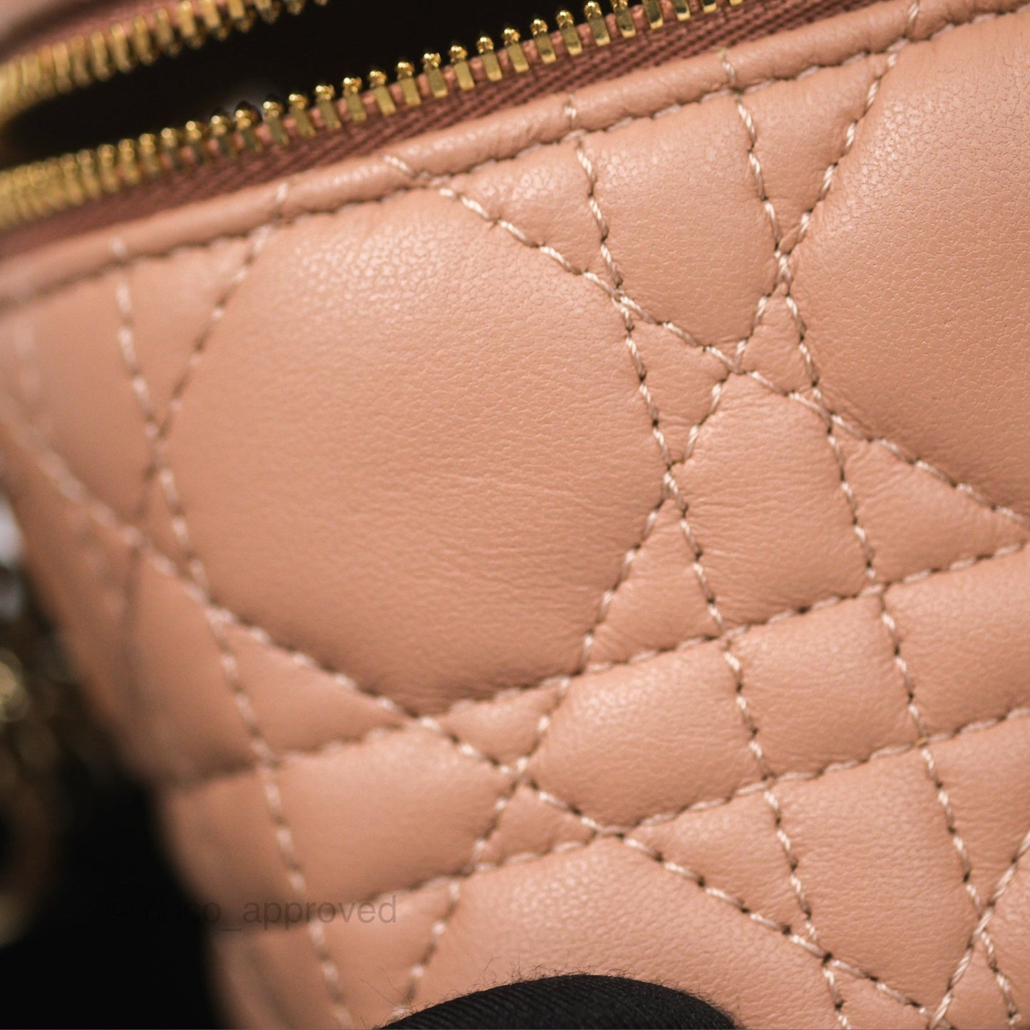 Christian Dior Micro Lady Dior Vanity Case Pink Cannage Lambskin